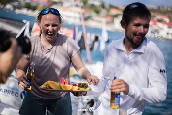 Anaëlle Pattusch and Hugo Cardon (Humains en Action), 14th in the Transat Paprec!