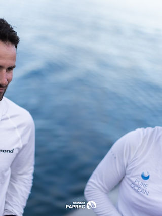 Thomas de Dinechin and Aglaé Ribon (Almond for Pure Ocean), 12th in the Transat Paprec!