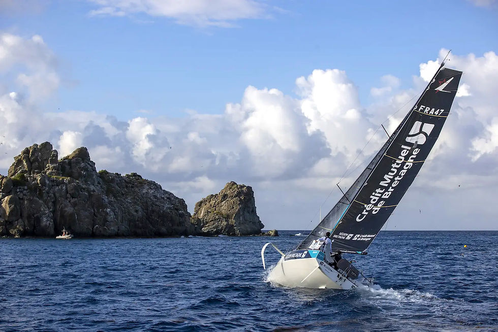 arrival of the Région Bretagne CMB Espoir boat