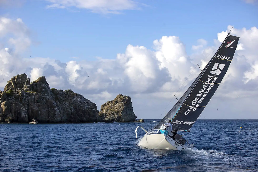 arrival of the Région Bretagne CMB Espoir boat