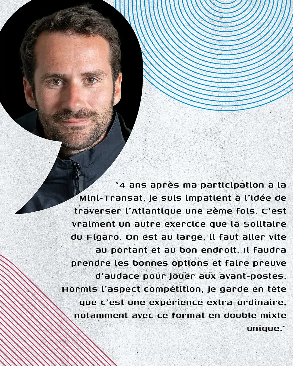 Thomas de Dinechin's quote about his participation in the Transat Paprec 