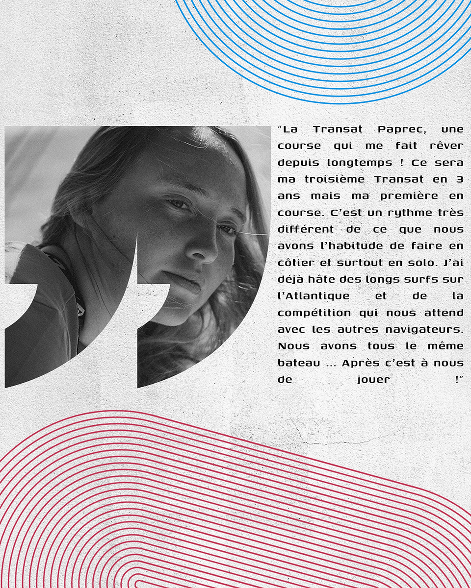 Anaëlle Pattusch's quote on her participation in the Transat Paprec 2025